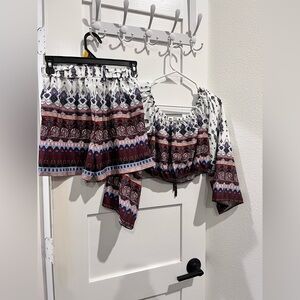 Cropped Summer Shorts Set